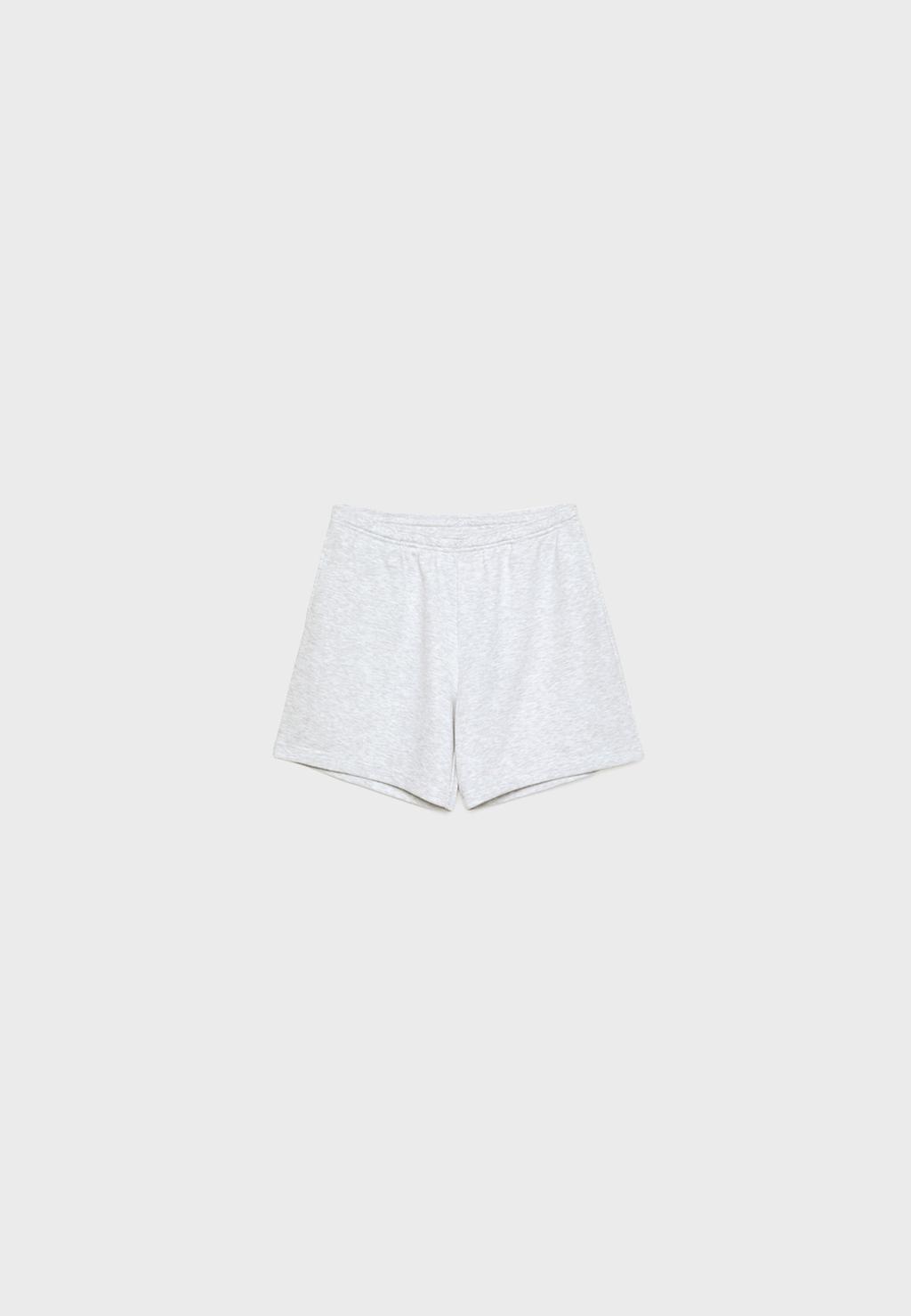 Bermuda felpa cordones