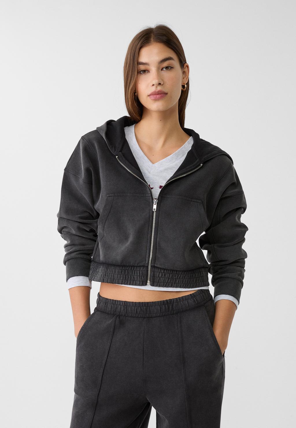 Zip-up hoodie