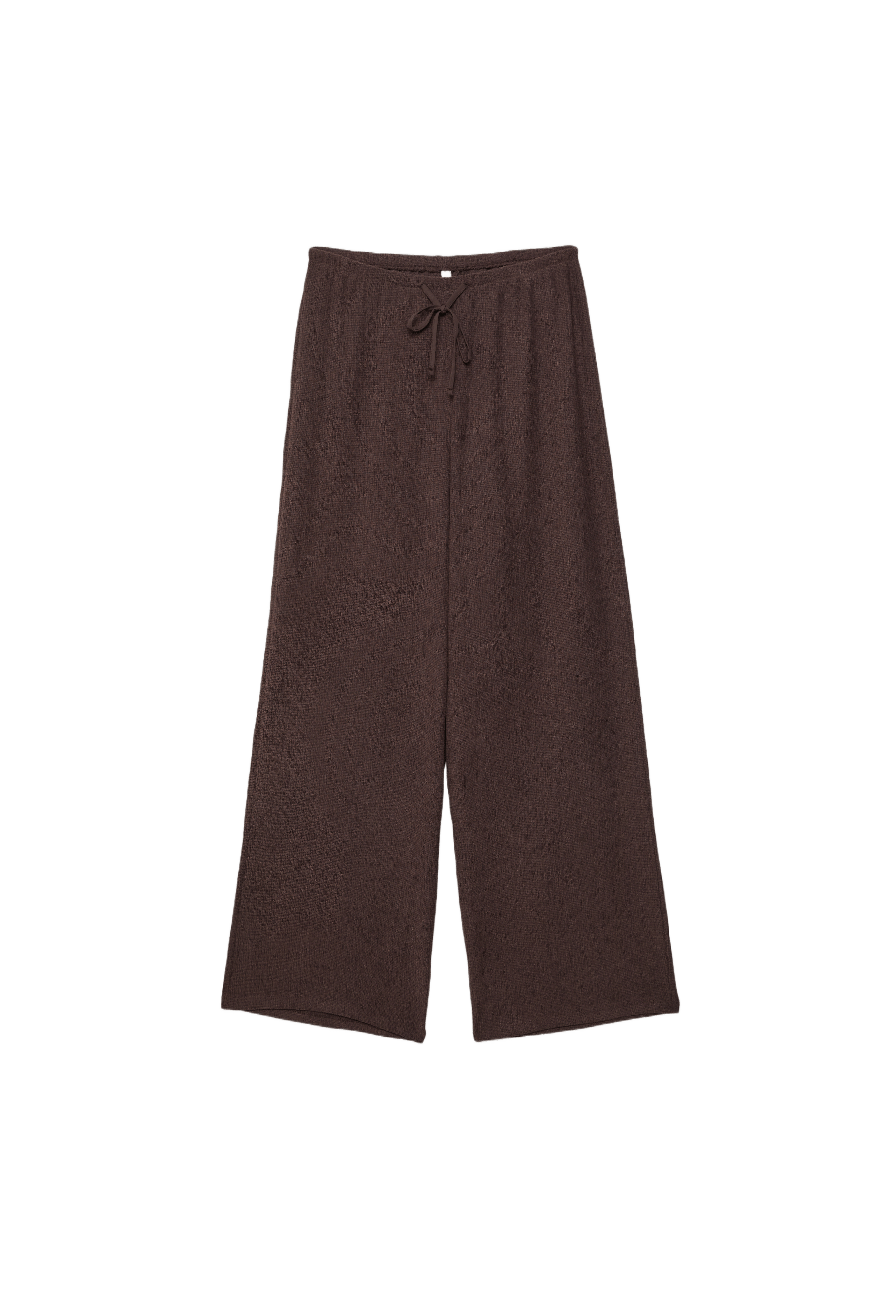 Kırışık görünümlü straight fit pantolon - Görsel 9
