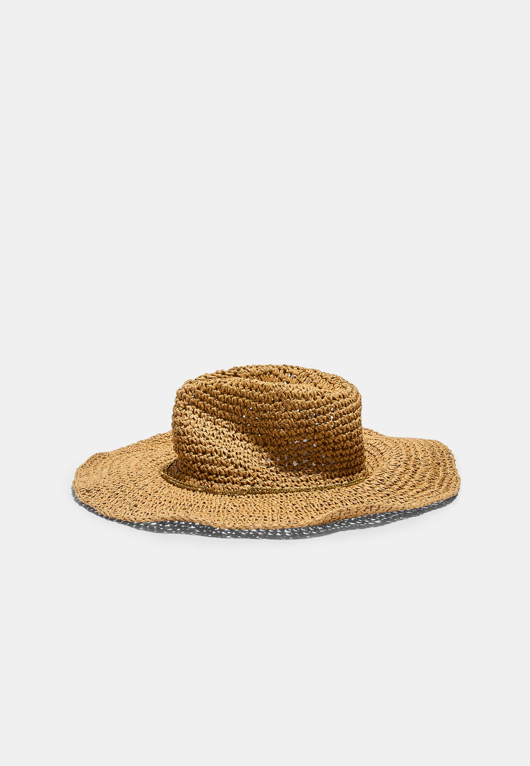 Raffia hat — Beige