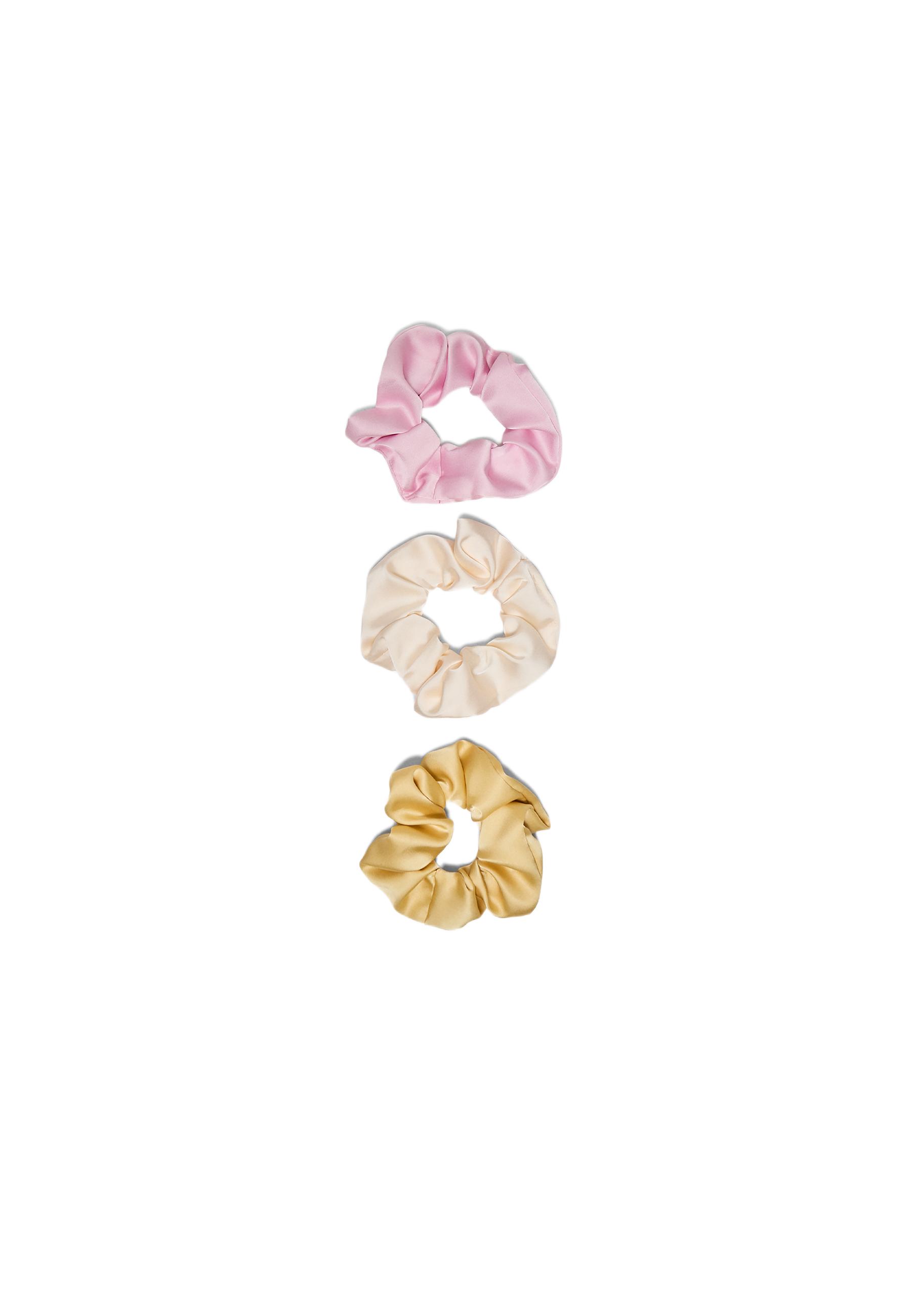 Set of 3 scrunchies — Pastel pink