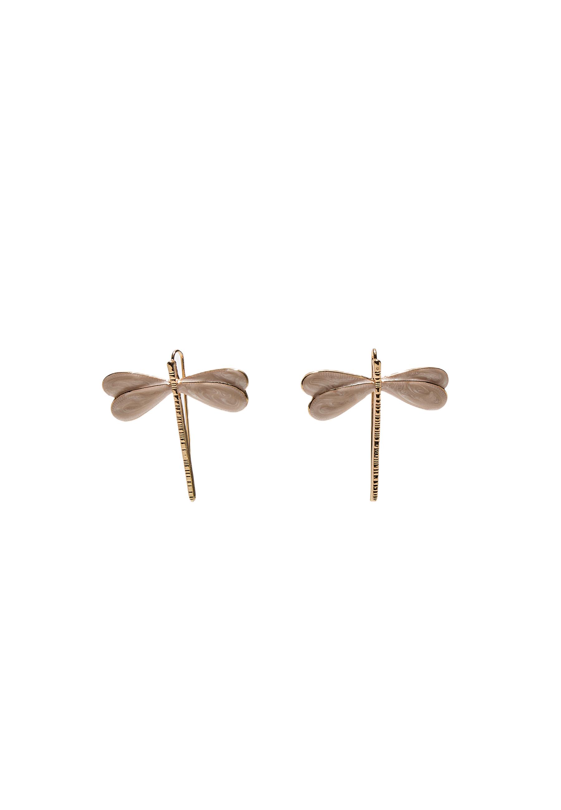 Dragonfly earrings — Gold