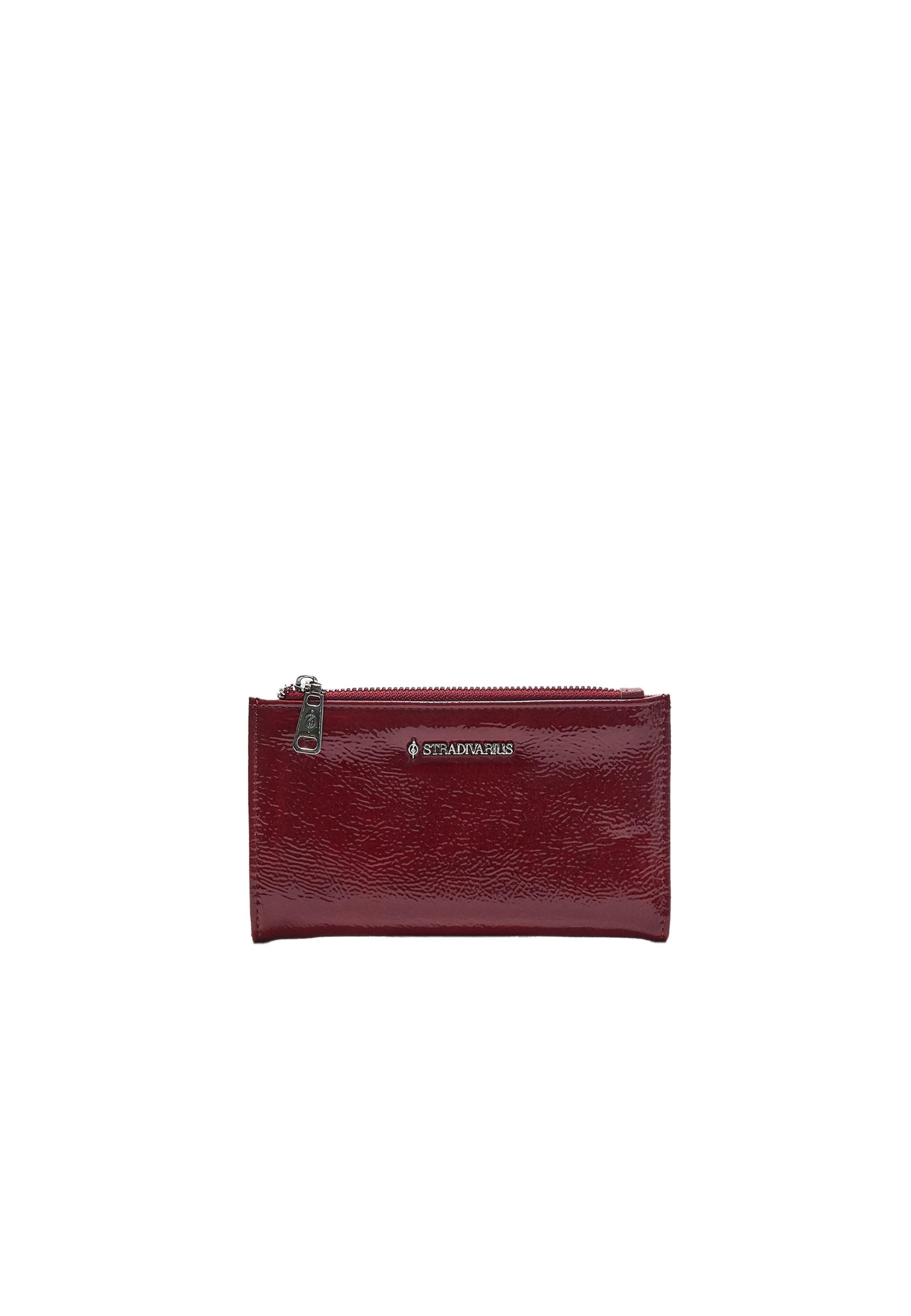 Rectangular purse with zip — Red