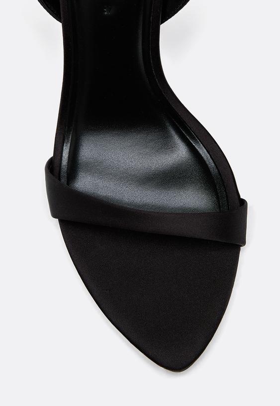 sandalias tacon satinada