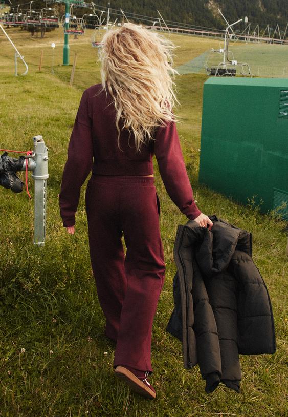 faded high neck sweatshirt