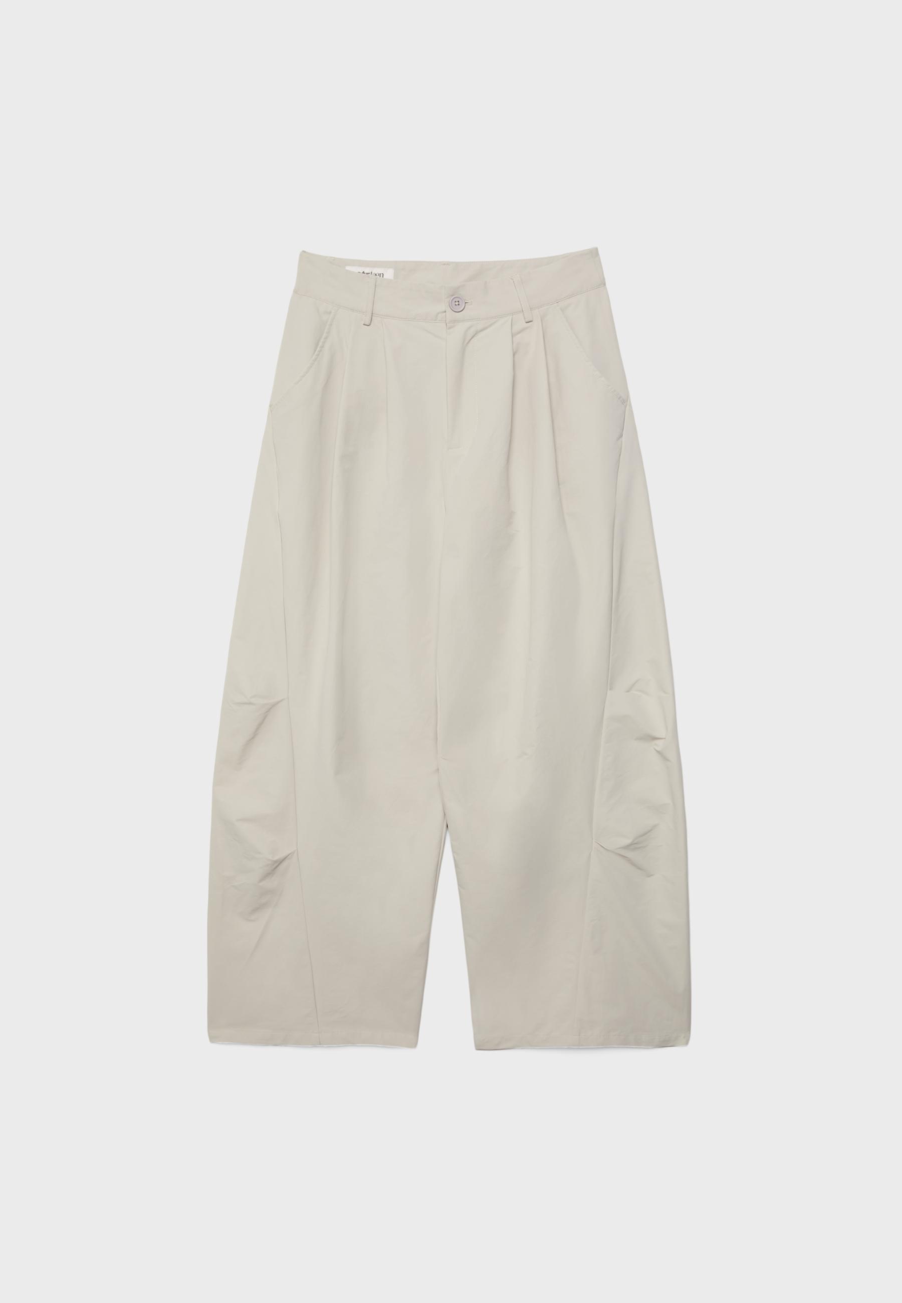 Barrel smart trousers — Stone