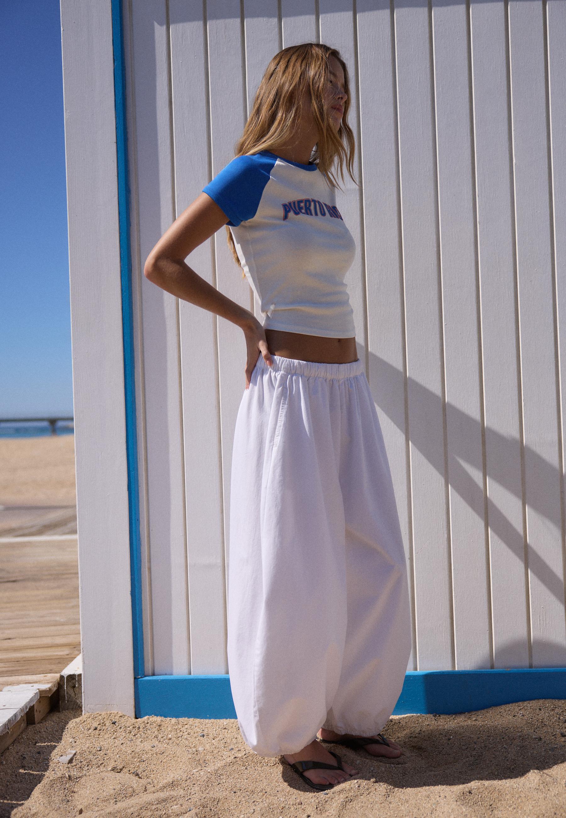 Poplin bloomer pantolon - Görsel 22