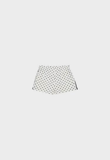 Technical polka dot shorts — Ecru 7