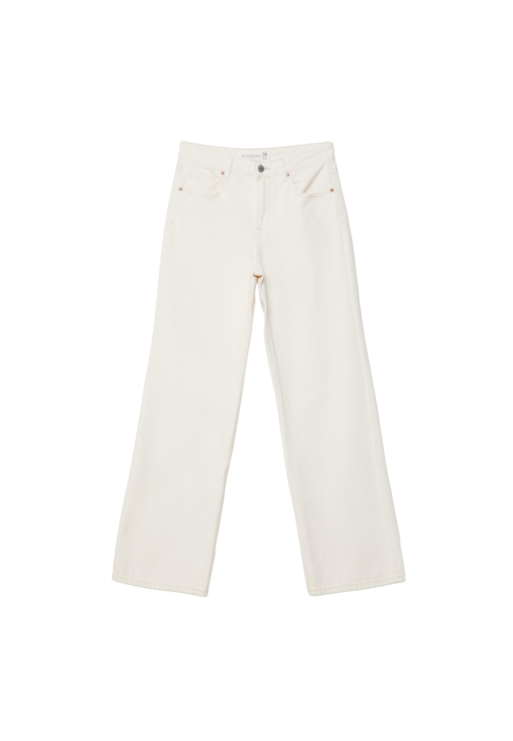 D92 Wide-leg straight-fit jeans — Vanilla