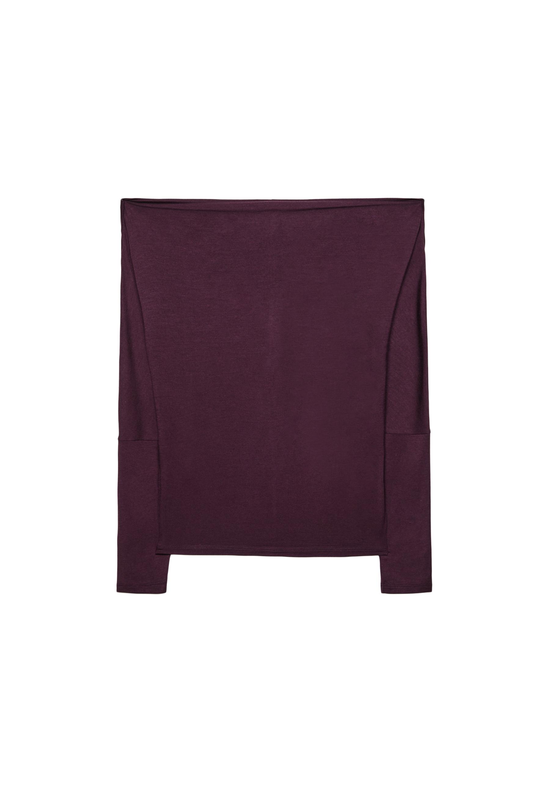 Asymmetric modal top — Purple
