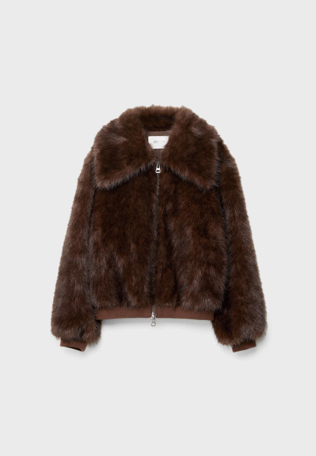 Faux fur jacket