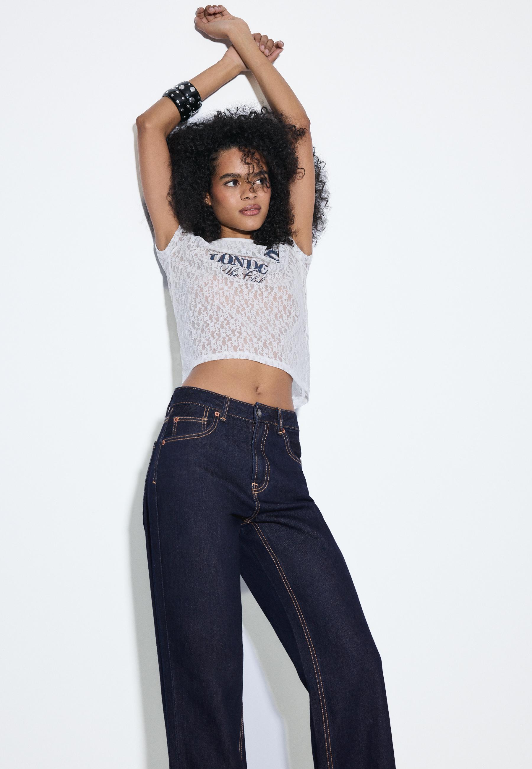 D92 straight fit geniş paça jean - Görsel 6