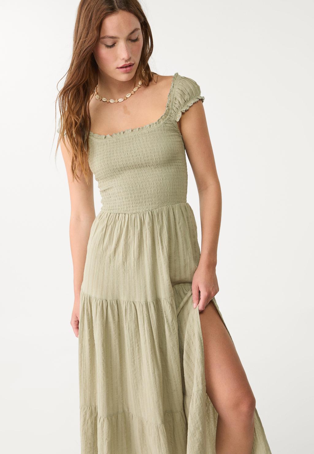 Vestido fluido midi