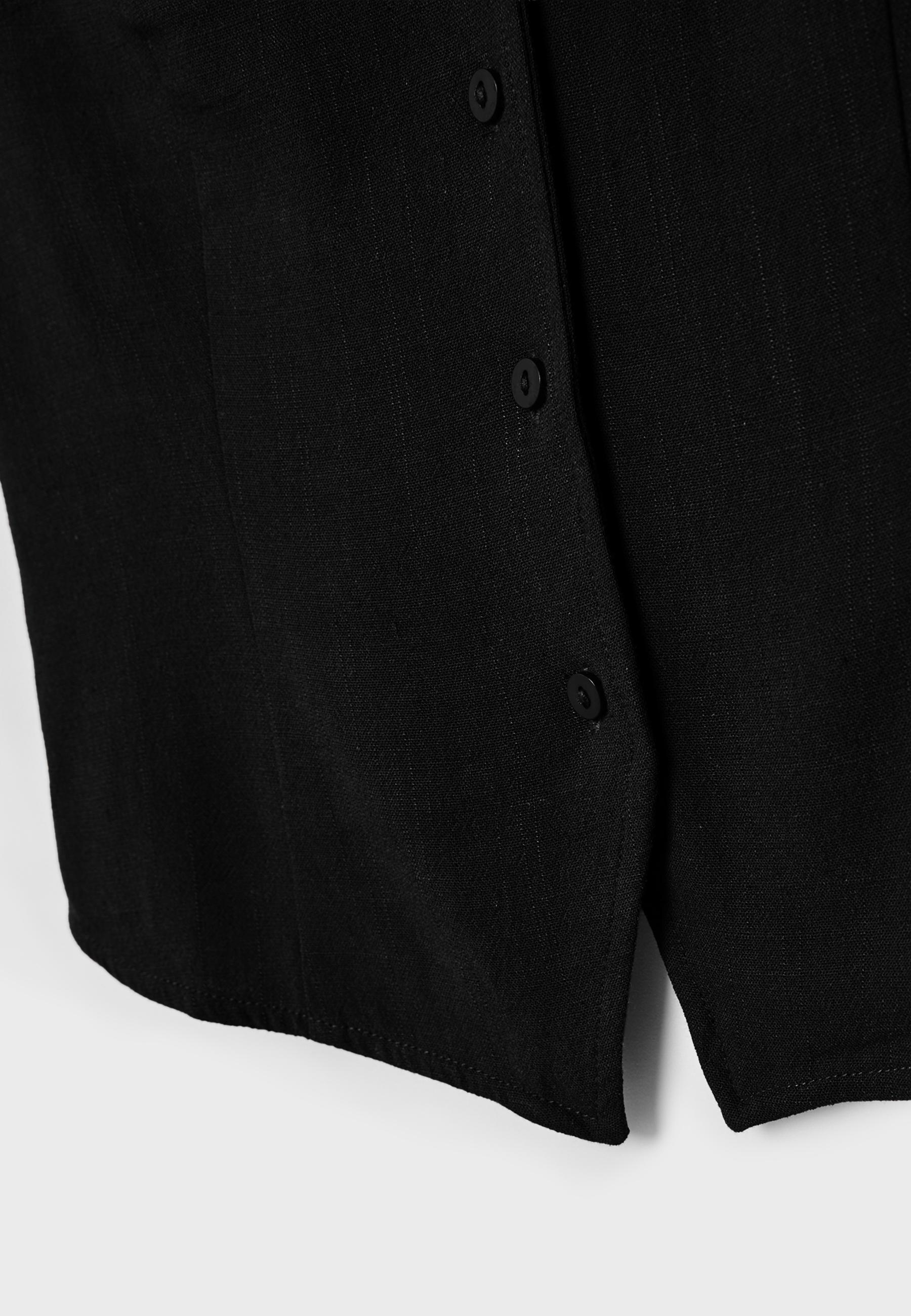 Buttoned waistcoat — Black