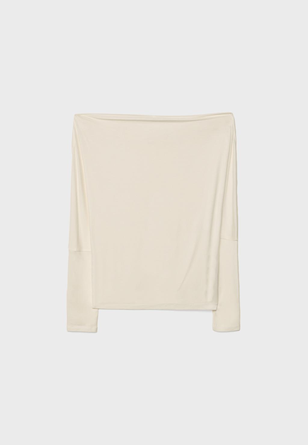 Asymmetrisches Modal-T-Shirt
