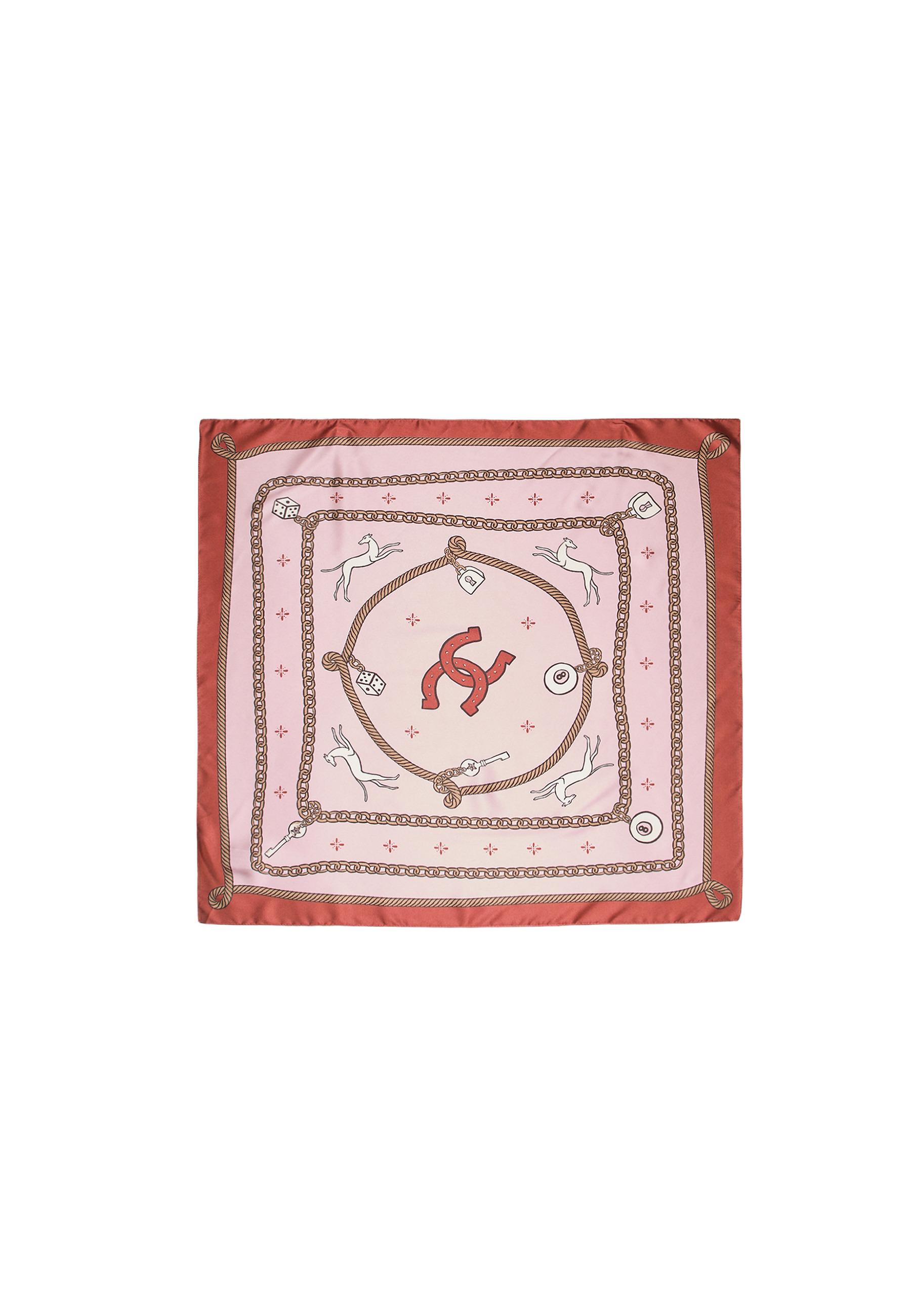 Number 8 ball scarf — Pastel pink