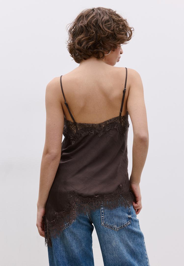 asimetrik dantel bustiyer