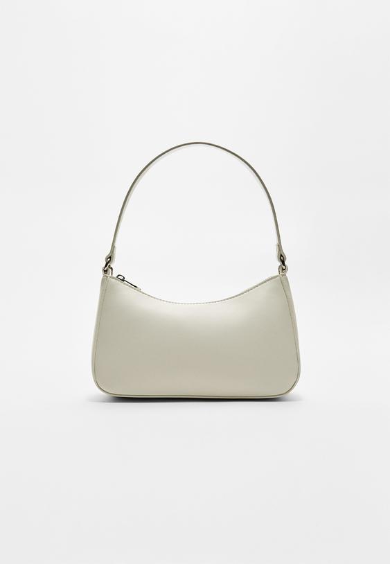 Stradivarius Long Chain Shoulder Bag White Os