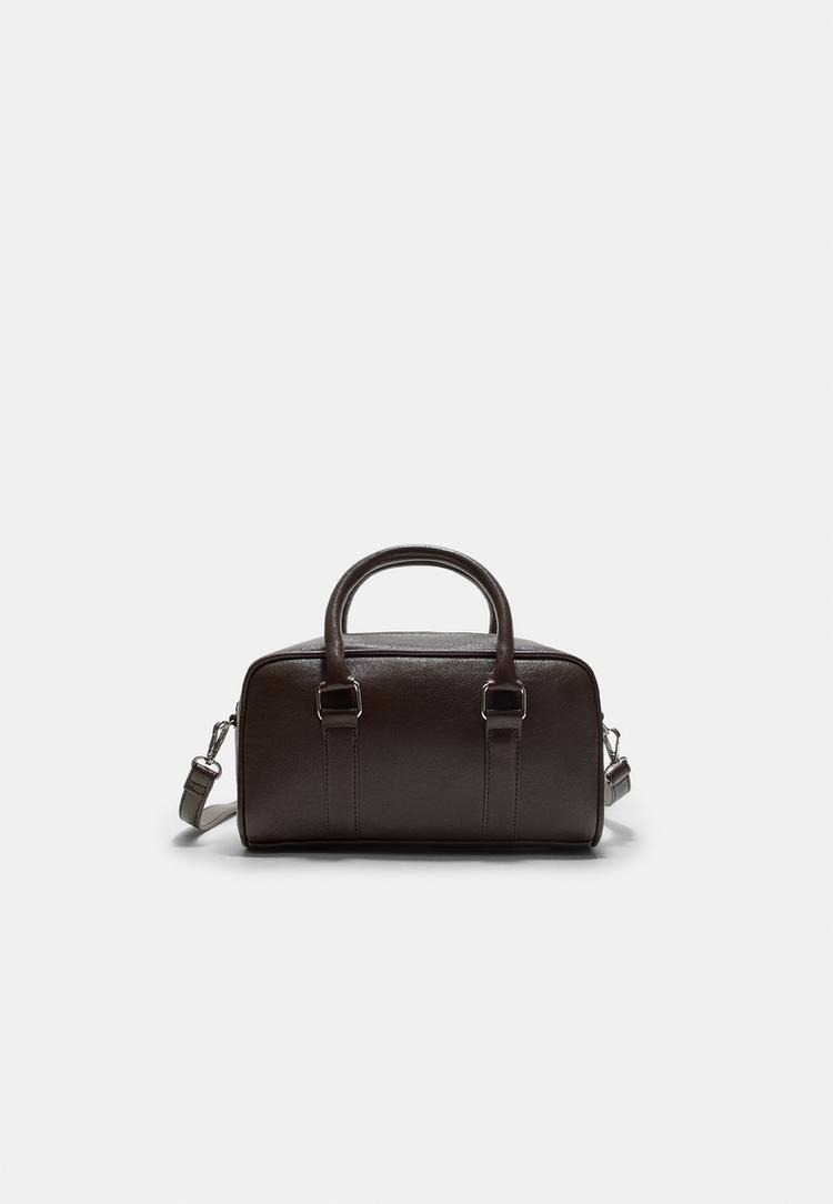 Stradivarius Bowlingová Taška S Krúžkami Brown Os