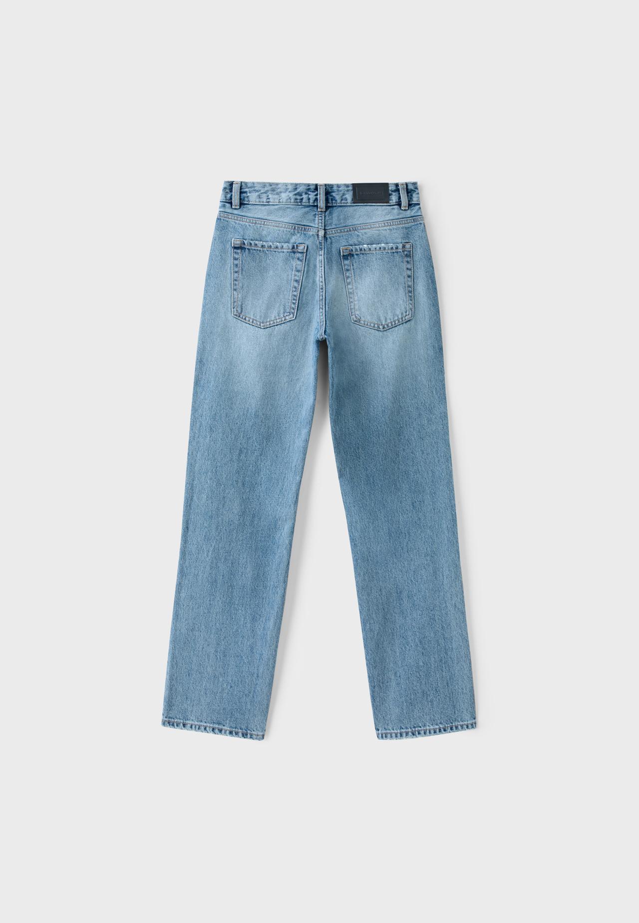 Slim straight fit jeans — MEDIUM BLUE DENIM