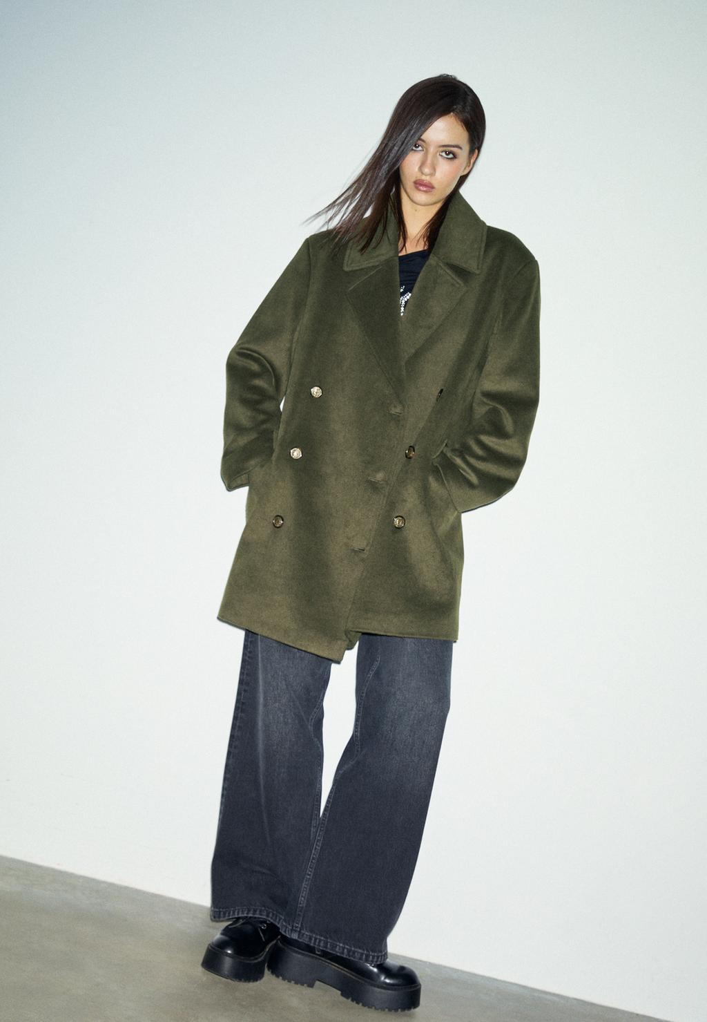 Double-breasted coat