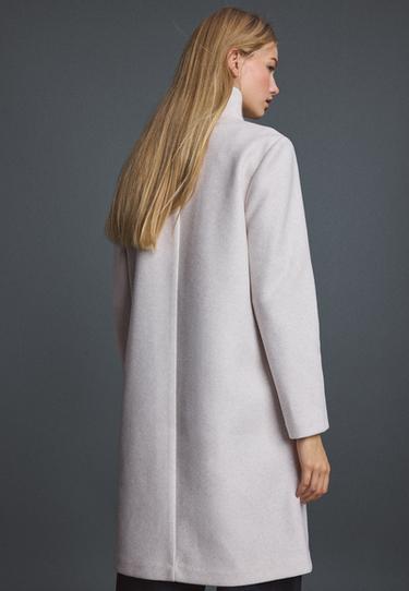 Soft-touch basic coat — Ecru 5