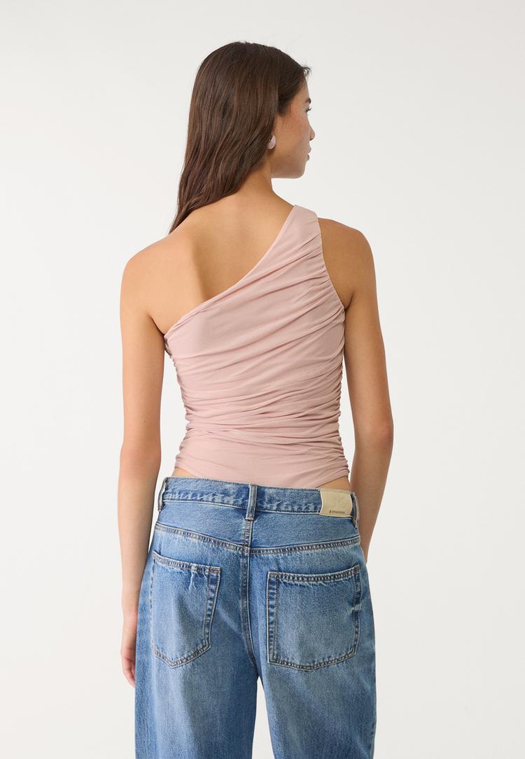 body drapeado tul