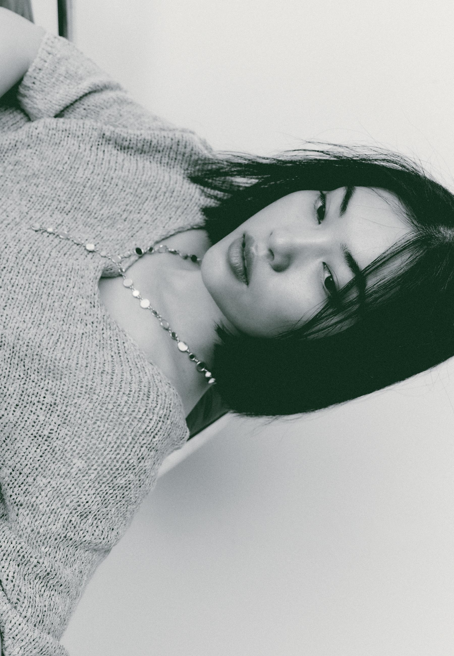 Basic cape knit jumper — Khaki