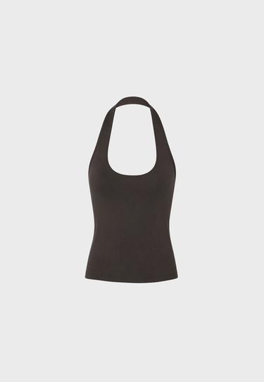 Halter neck top — Brown 5