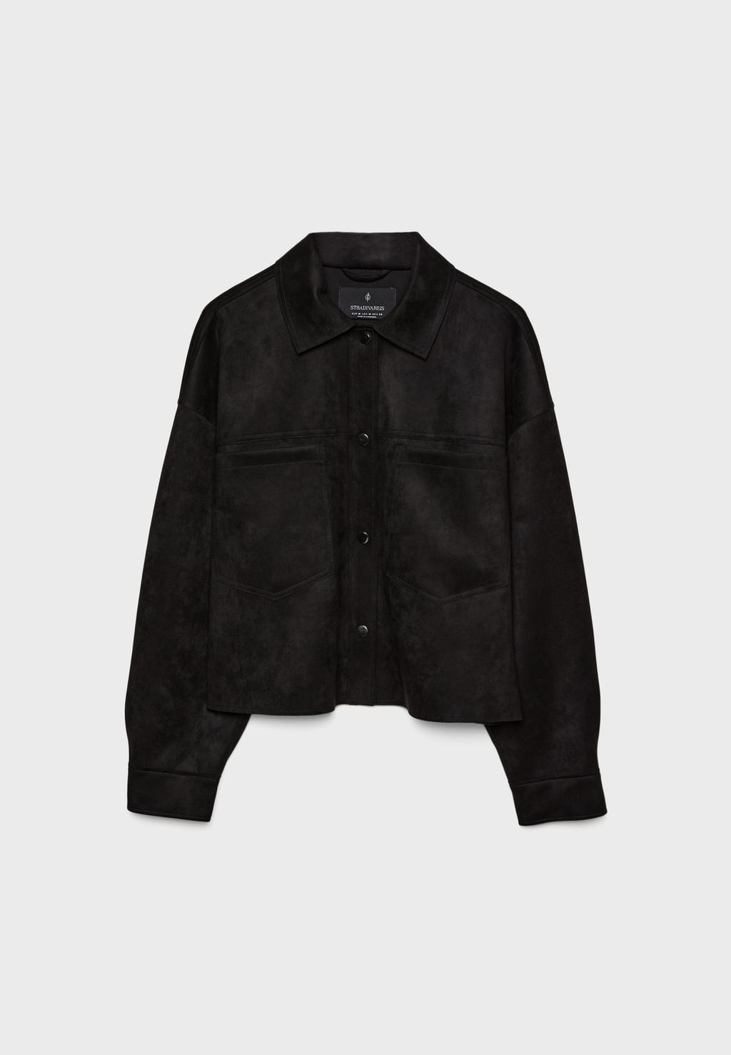 Sobrecamisa corta efecto ante