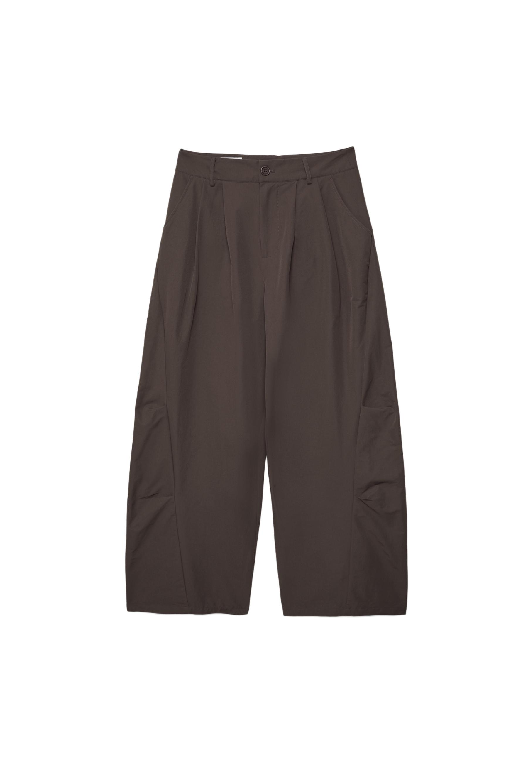 Barrel smart trousers — Brown