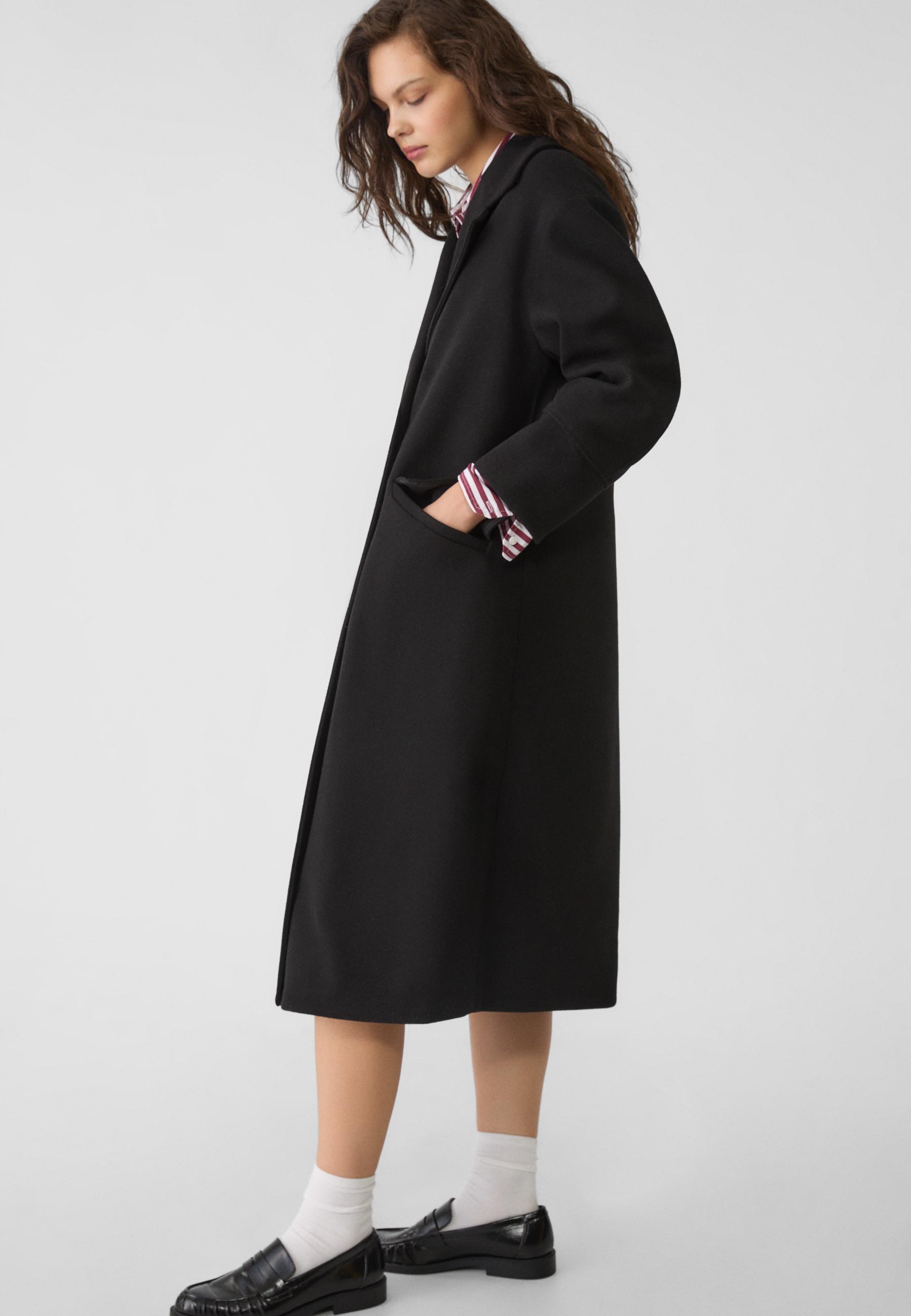 Manteau doux clearance noir