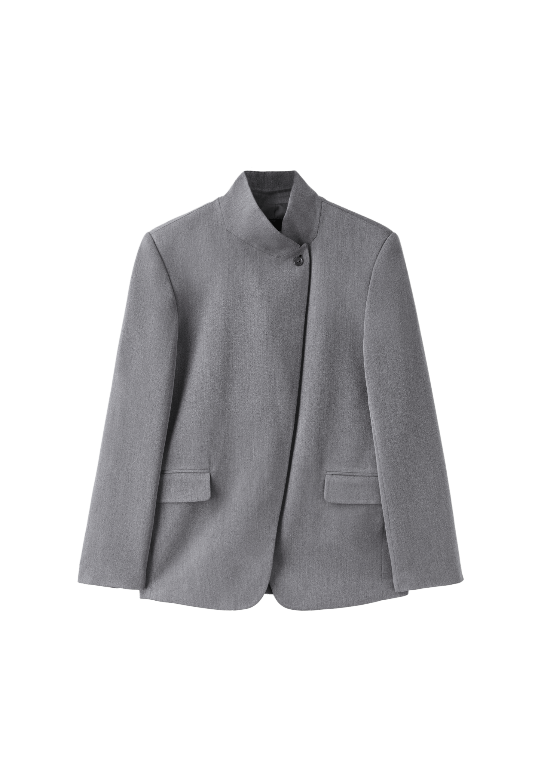 Asymmetric blazer — Grey