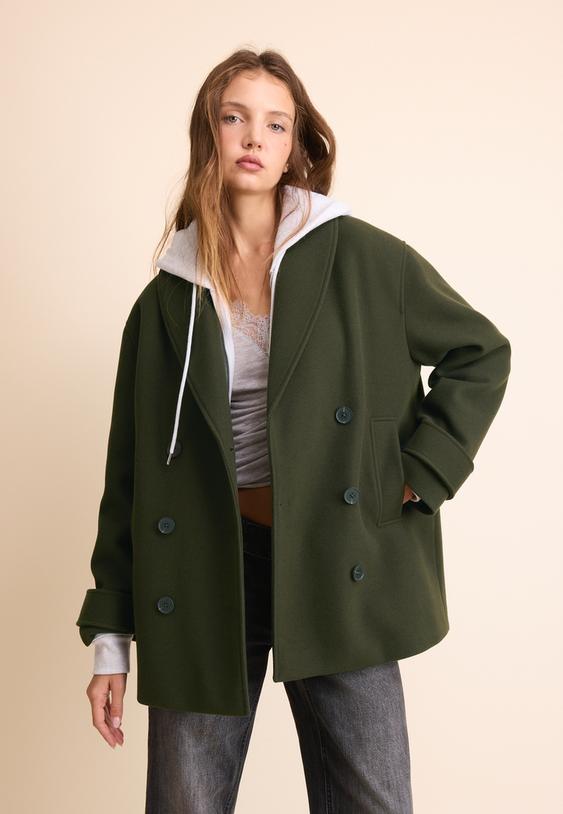 cappotto corto collo a scialle