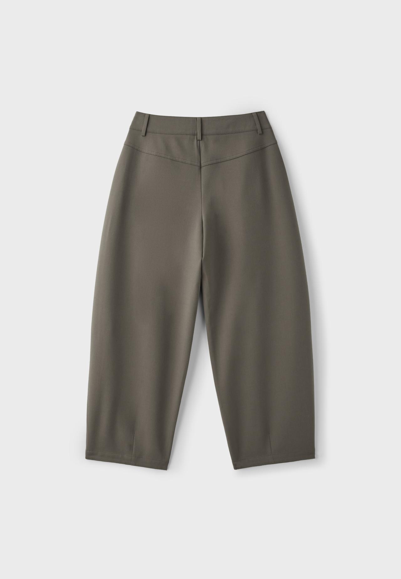 Smart barrel trousers — Brown
