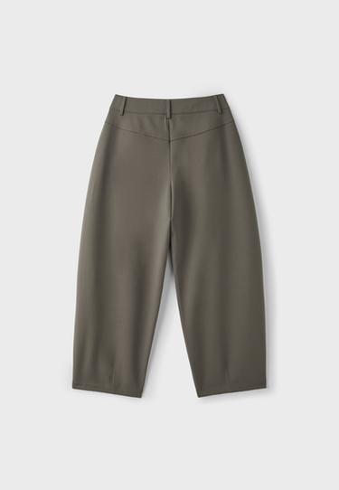 Smart barrel trousers — Brown 8