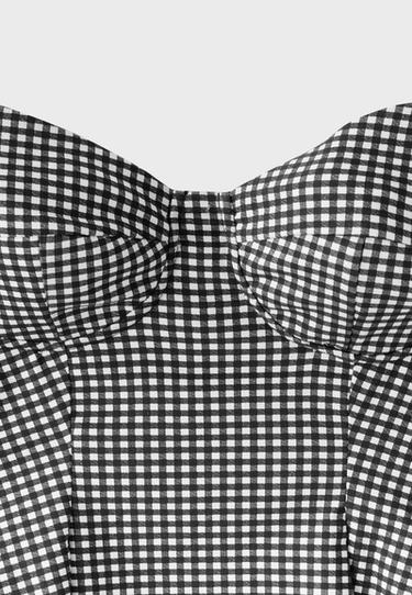 Fitted pleated top — TRANSPARENT 9