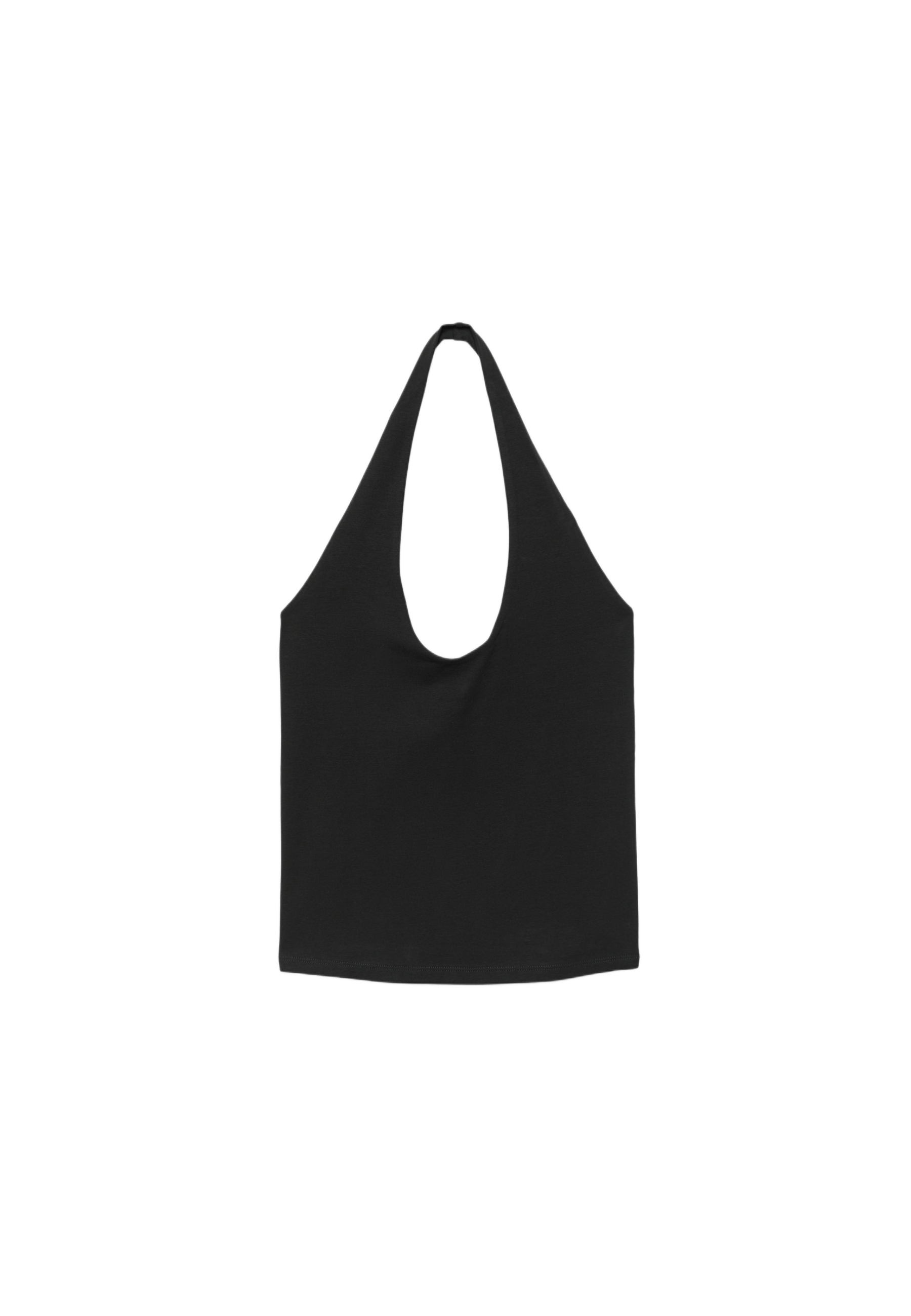 Basic halter top — Black