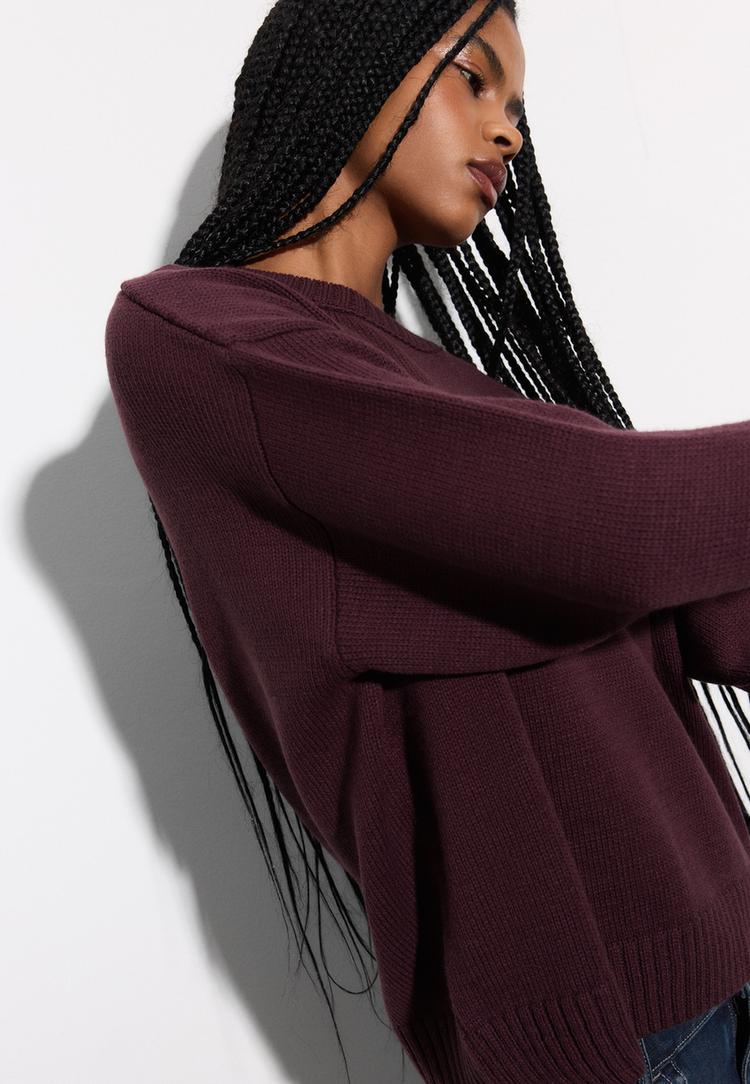 knitted round neck jumper