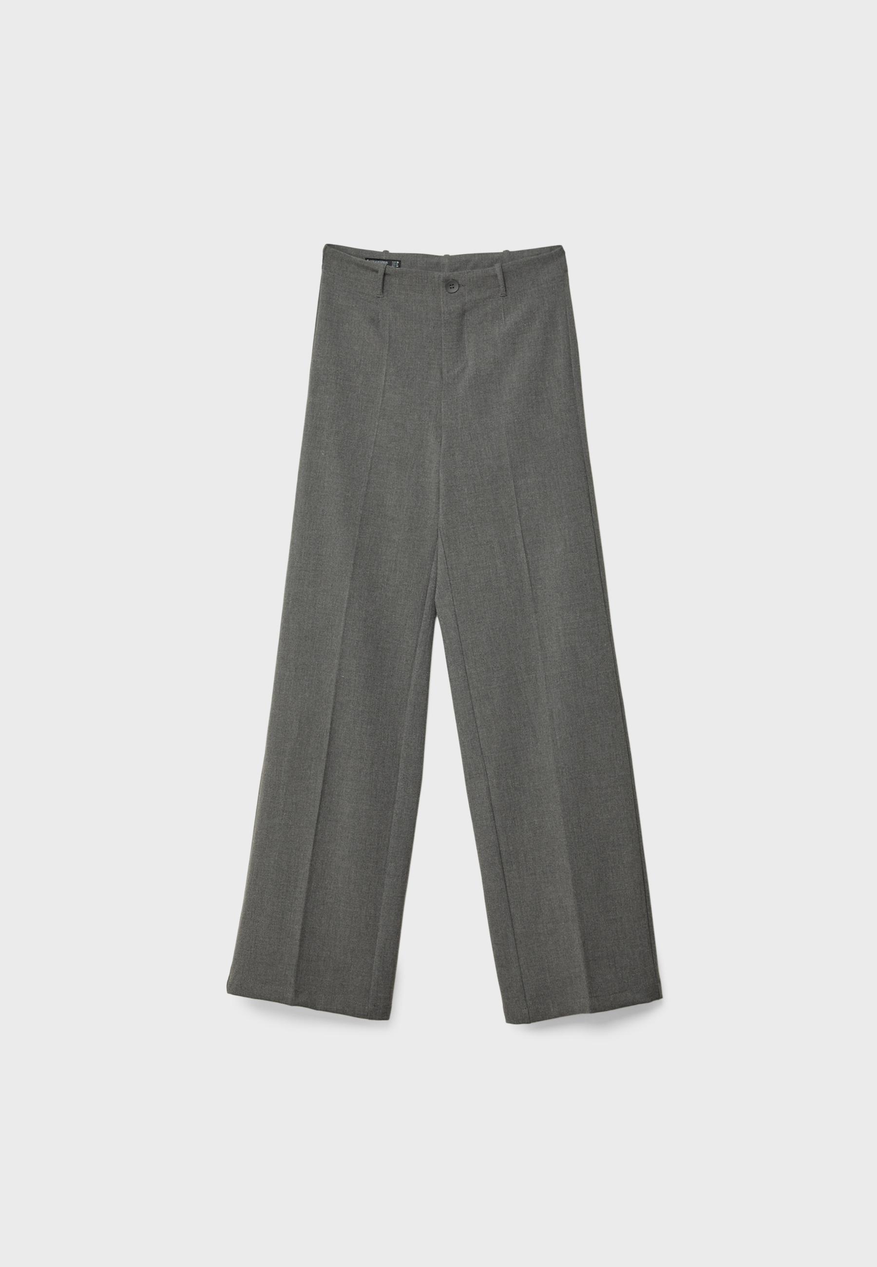 Wide-leg trousers — Dark grey