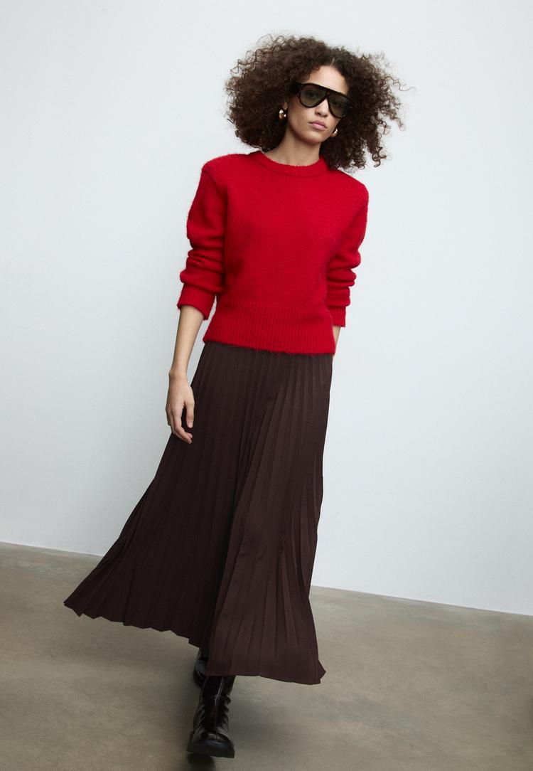 jupe midi plissee