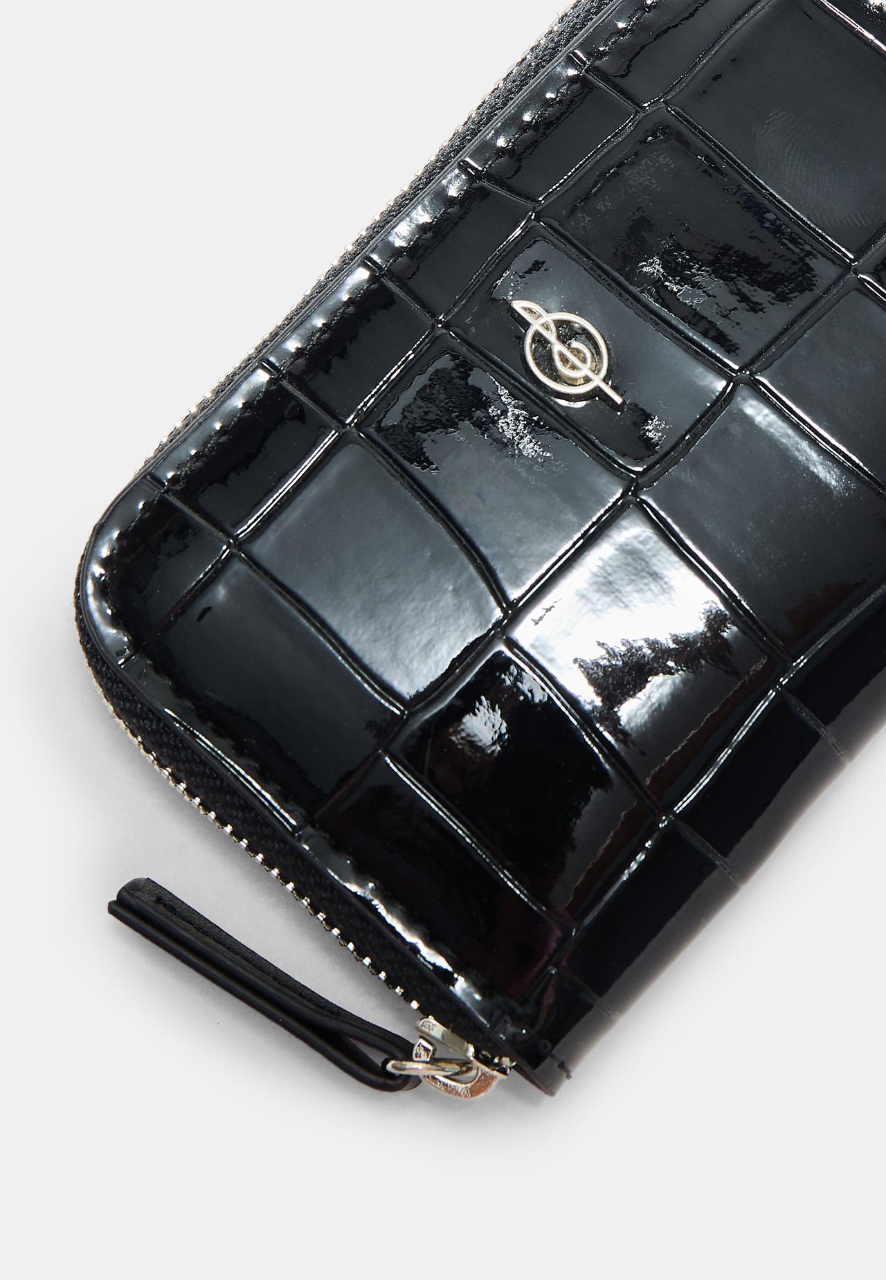 Zip-up purse — Black