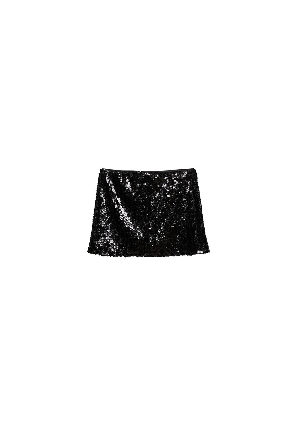 Mini-jupe paillettes