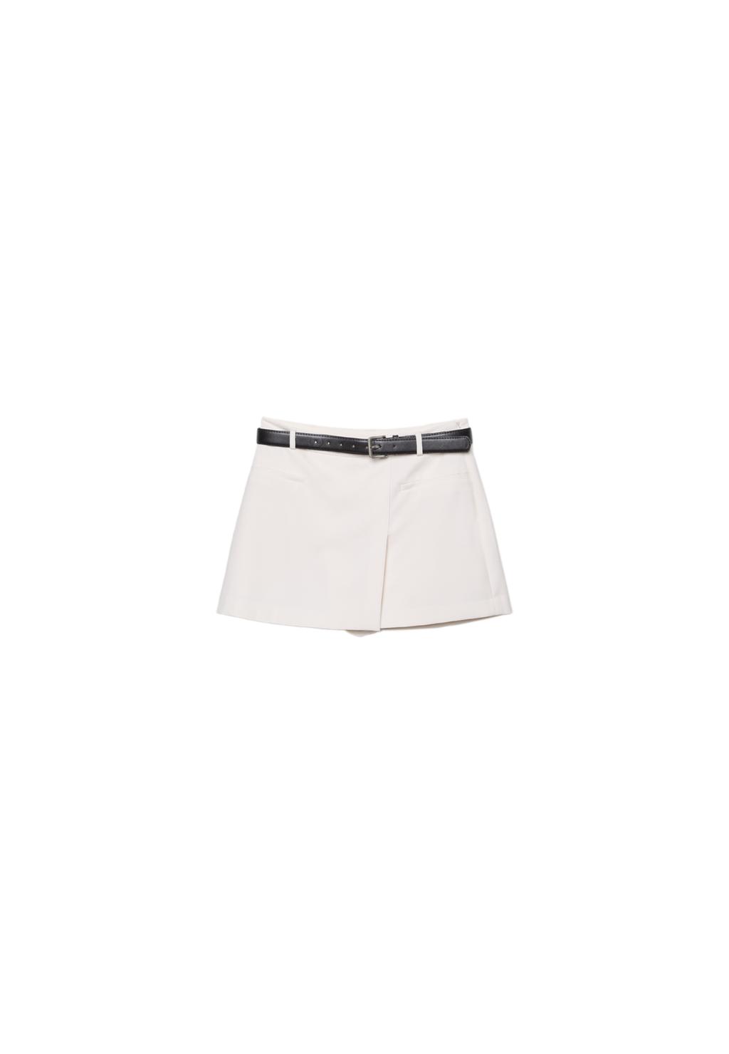 Crossover skort with belt