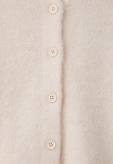 Button-up knit cardigan — Ecru 9