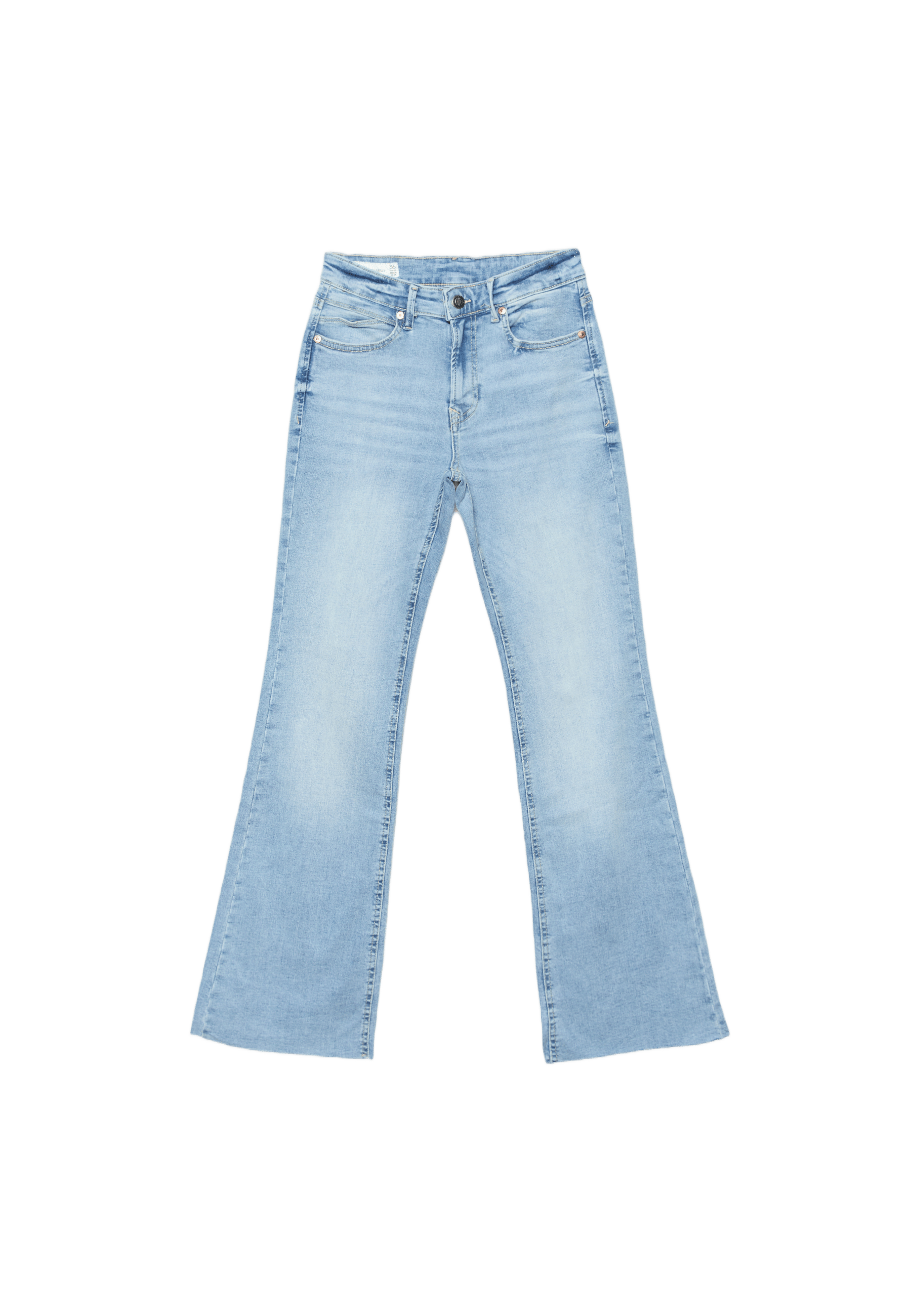D74 yırtmaçlı çan paça jean - Görsel 10