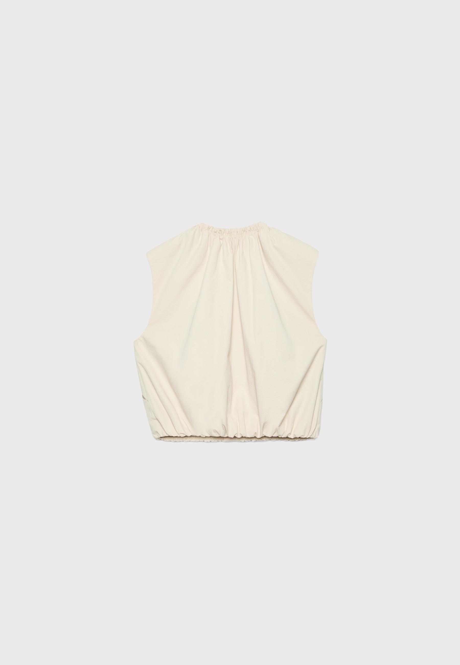 Balloon waistcoat — Stone