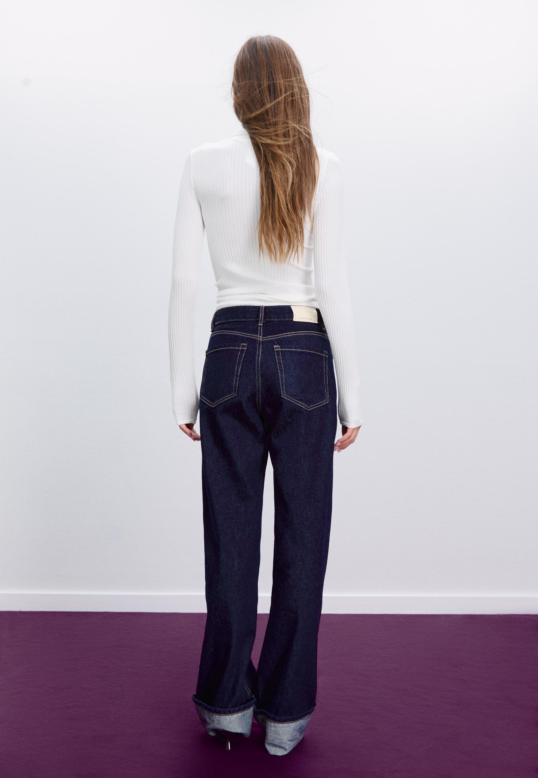 Seamless polo T-shirt — Ecru