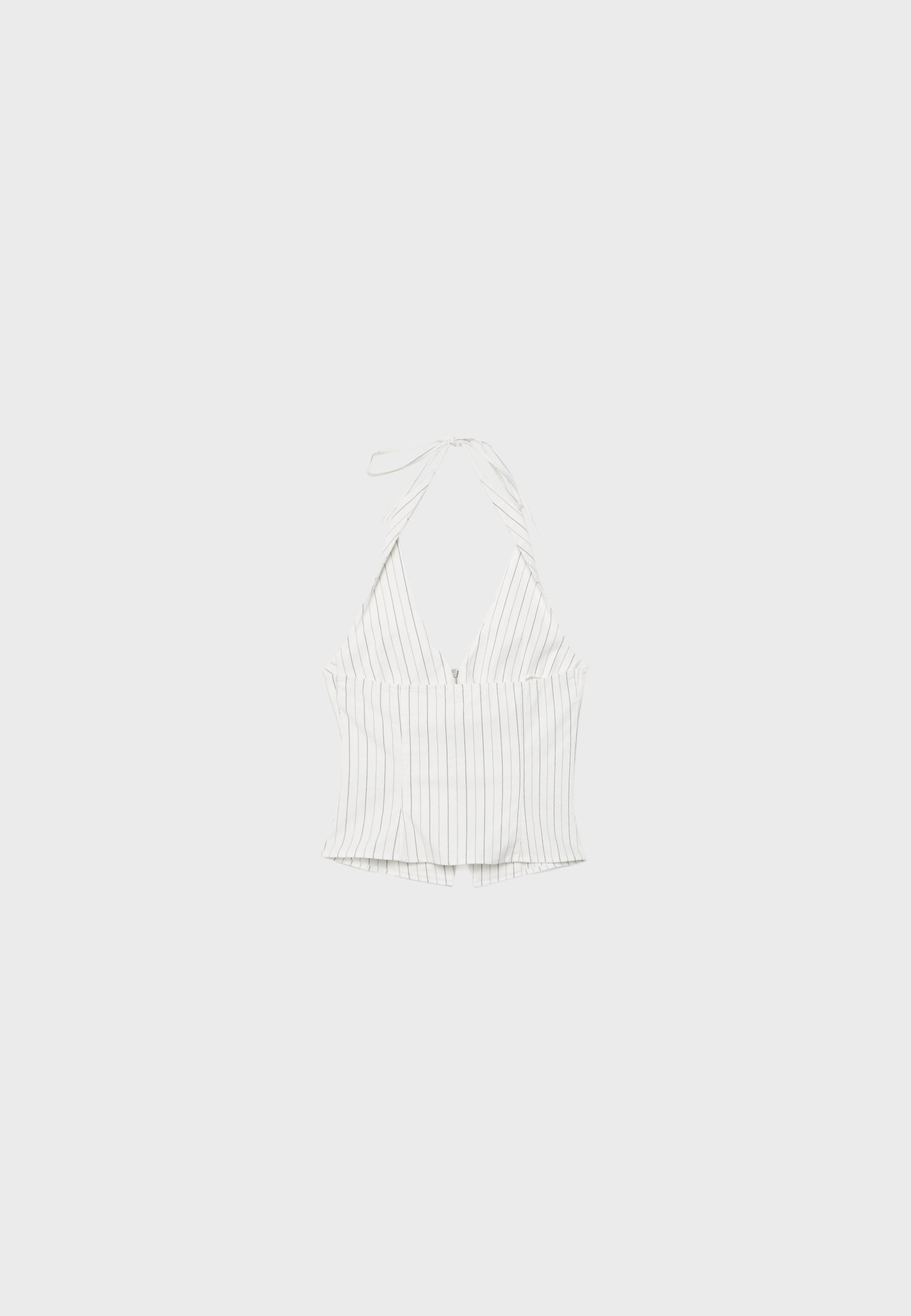 Bengaline halter top — White