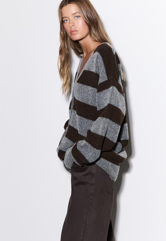 gilet en maille oversize